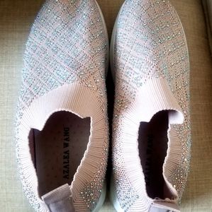 Akira embellished slip ons
